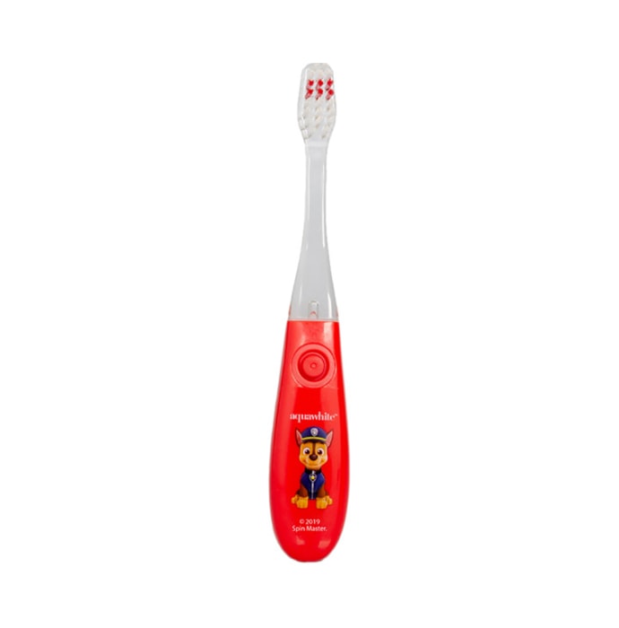 Aquawhite Paw Patrol Flashhh Toothbrush with Hygiene Cup Red