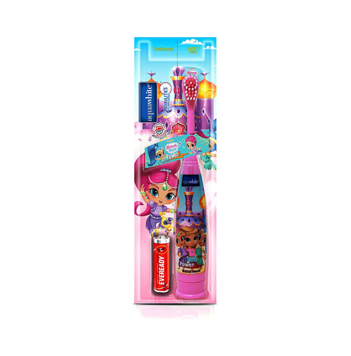 Aquawhite Power X Battery Toothbrush Shimmer and Shine