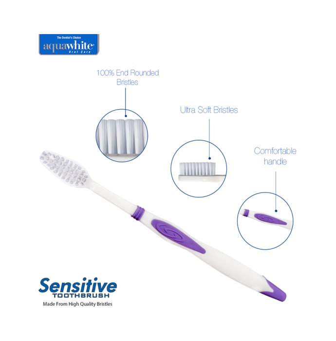 Aquawhite Sensitive Ultra Soft Bristles Toothbrush