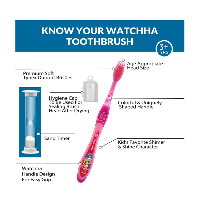 Aquawhite Watchha Toothbrush Shimmer and Shine