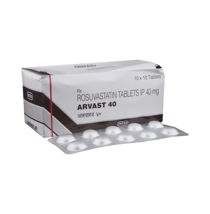 Arvast 40mg Tablet (10'S)