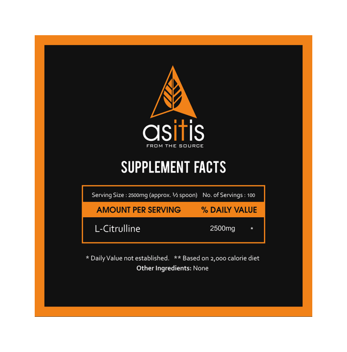 AS-IT-IS Nutrition L-Citrulline Powder (100gm)