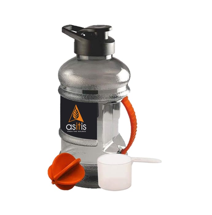 AS-IT-IS Shaker Bottle / Water Bottle 1.5 Litre with Mixer Ball and Scoop BPA Free