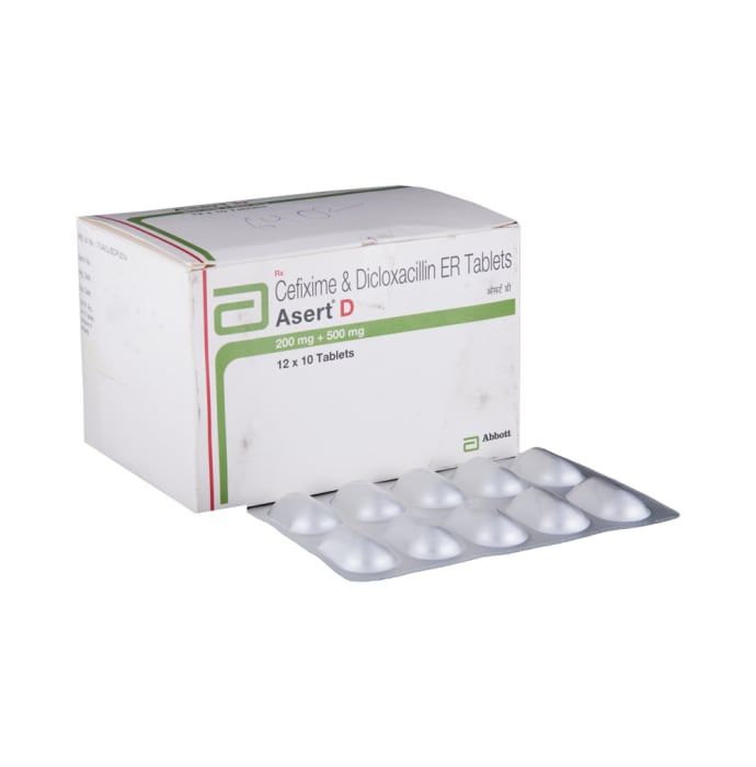 Asert D 200 mg / 500 mg Tablet (10'S)