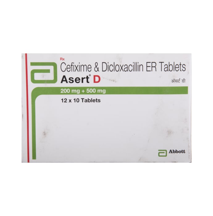 Asert D 200 mg / 500 mg Tablet (10'S)