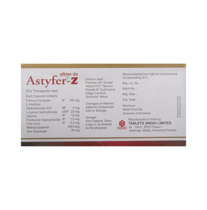 Astyfer Z Capsule (30'S)