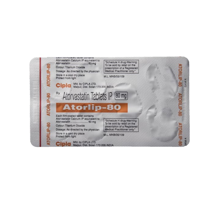 Atorlip 80mg Tablet (7'S)