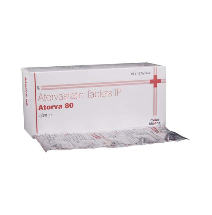 Atorva 80mg Tablet (10'S)