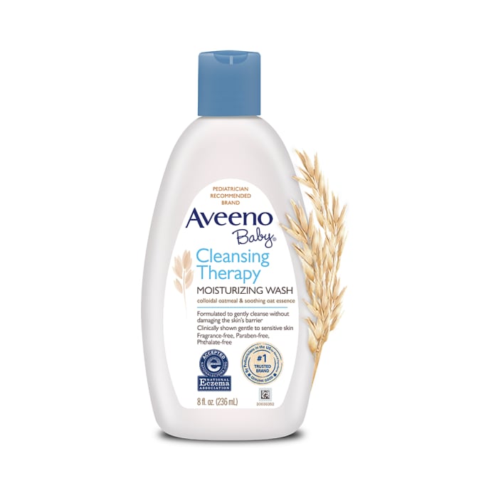 Aveeno baby cleansing therapy moisturizing wash (236ml)