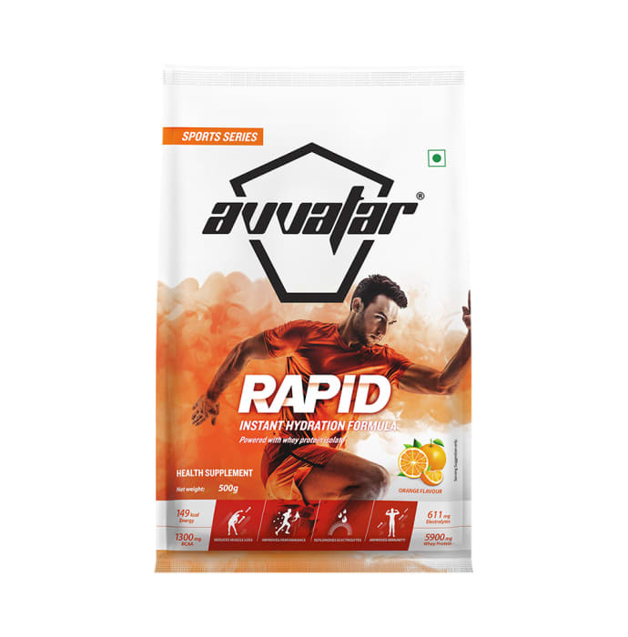 Avvatar Rapid Instant Hydration Formula Orange (500gm)