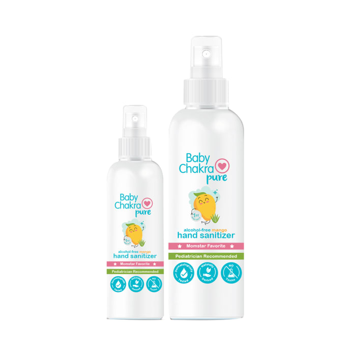 Baby Chakra Combo Pack of Pure Hand Sanitizer (200ml and 50ml)