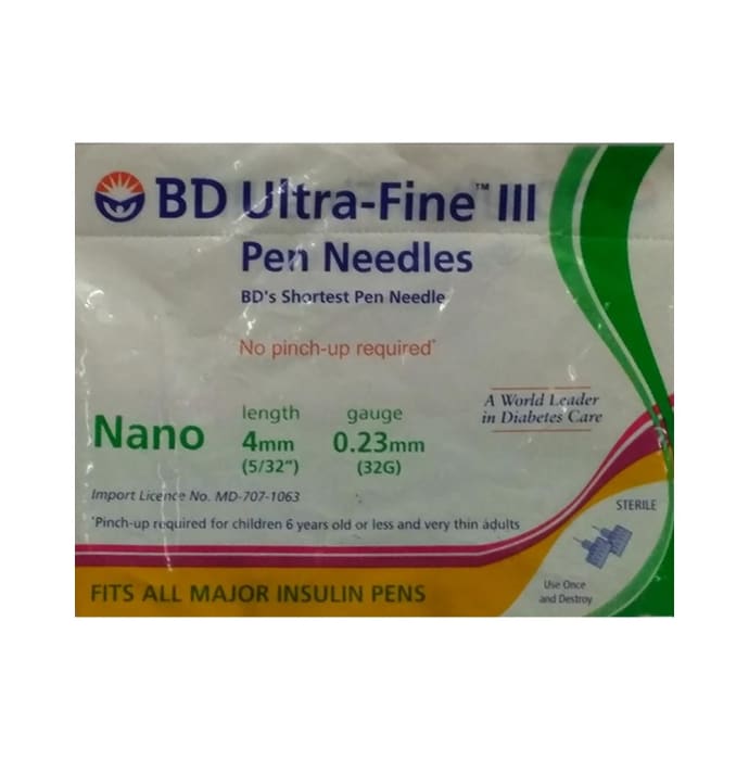 Bd ultra-fine pen needles 4mm 32g