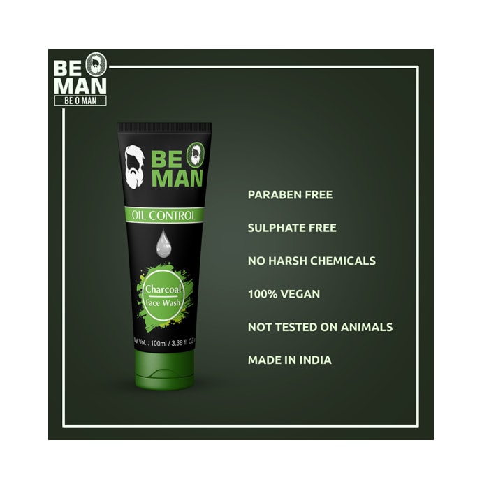 Be O Man Activated Charcoal Face Wash (100ml)