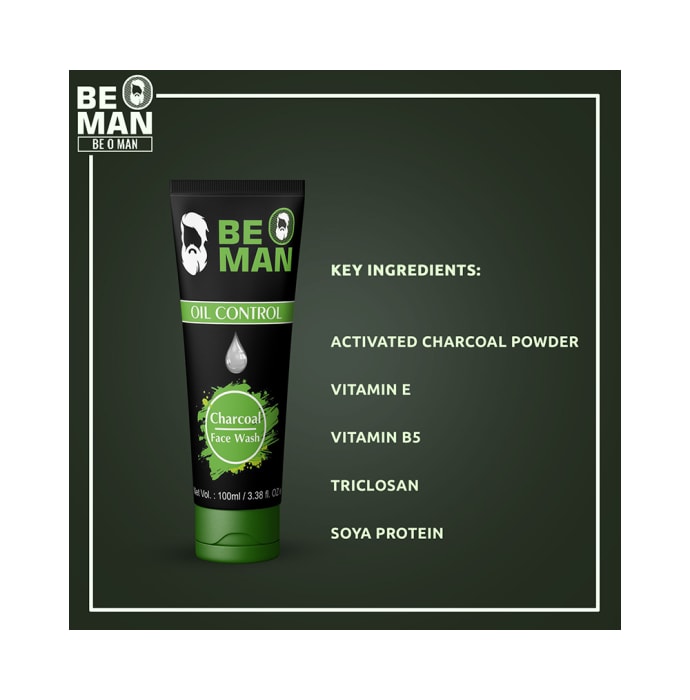 Be O Man Activated Charcoal Face Wash (100ml)