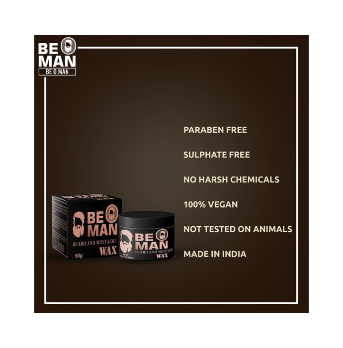 Be O Man Beard and Mustache Wax (50gm)