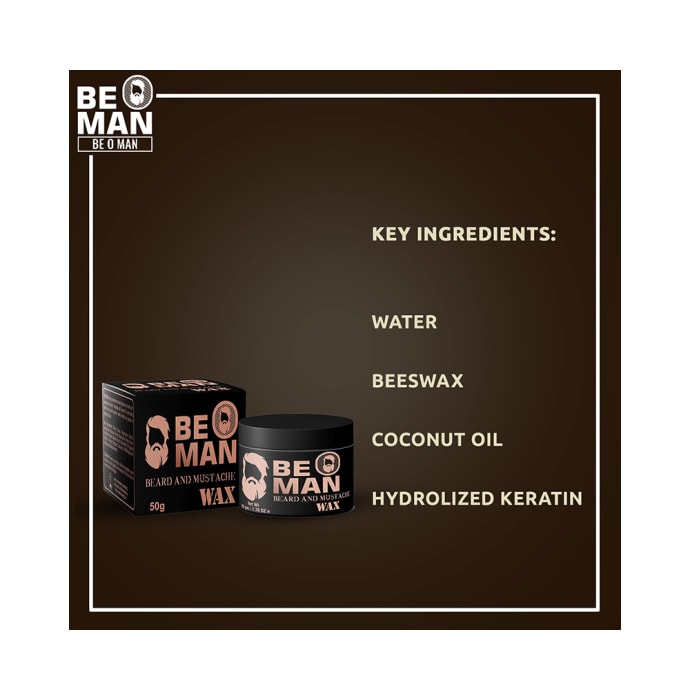 Be O Man Beard and Mustache Wax (50gm)