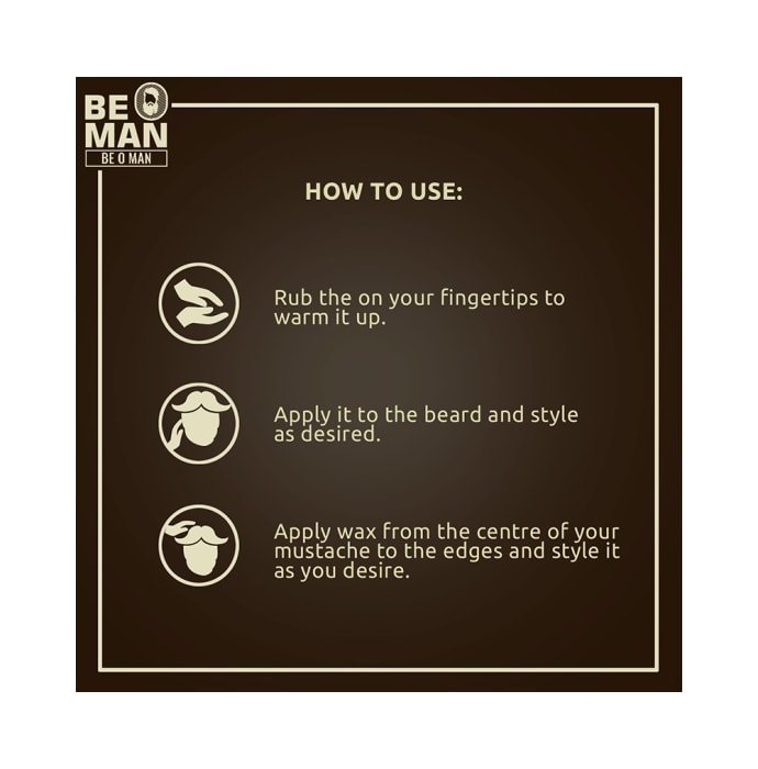 Be O Man Beard and Mustache Wax (50gm)