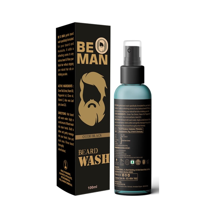 Be O Man Beard Wash Oudh Black (100ml)