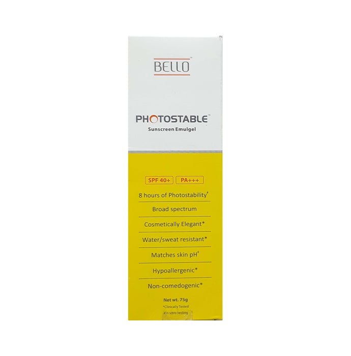 Bello Photostable Spf 40+ Sunscreen Emulgel (75gm)