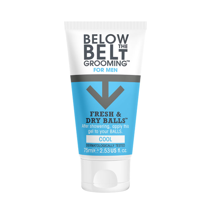 Below the Belt Grooming for Men Fresh and Dry Balls Gel Cool (75ml)