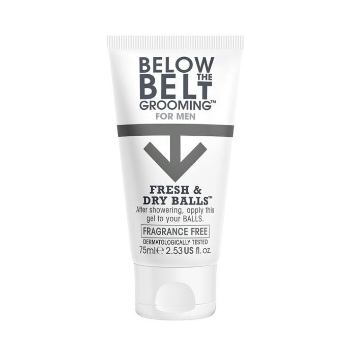 Below the Belt Grooming for Men Fresh and Dry Balls Gel Fragrance Free (75ml)