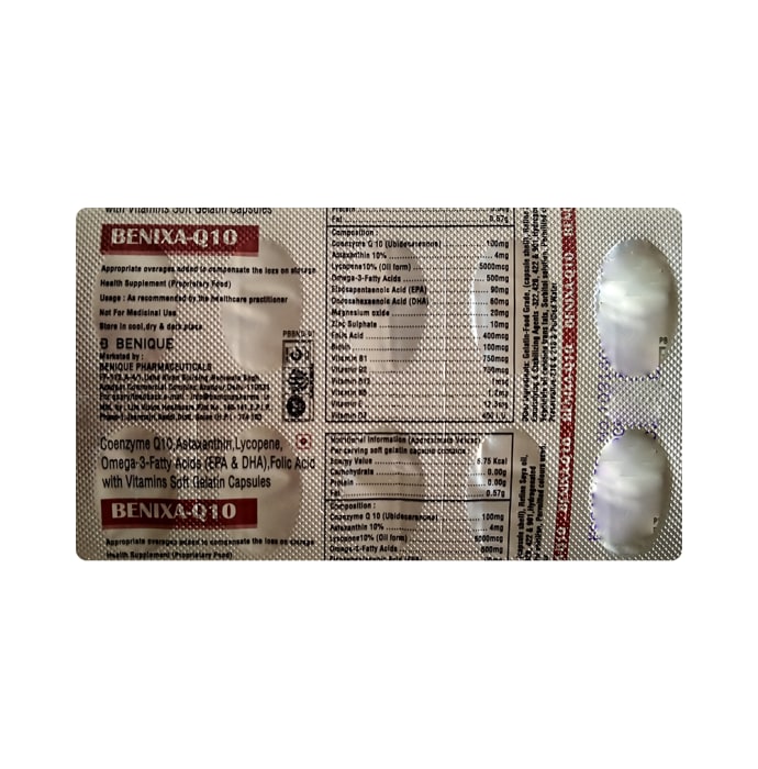 Benixa-Q10 Soft Gelatin Capsule (10'S)