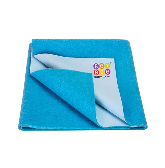 Bey Bee Waterproof Baby Bed Protector Dry Sheet for New Born Babies (70cm X 50cm) Small Firoza