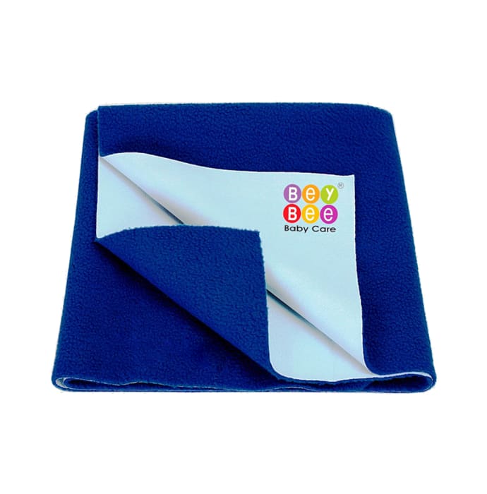 Bey Bee Waterproof Baby Bed Protector Dry Sheet for New Born Babies (70cm X 50cm) Small Royal Blue