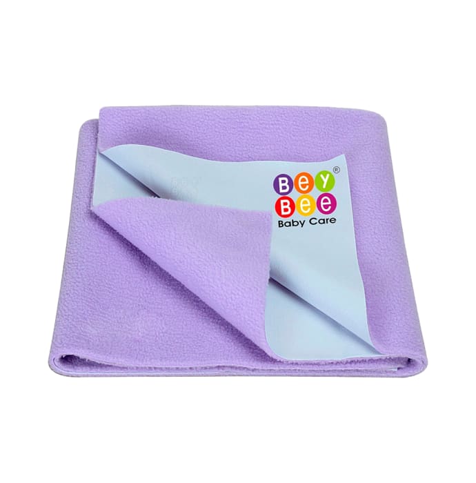 Bey Bee Waterproof Baby Bed Protector Dry Sheet for Toddlers (100cm X 70cm) Medium Purple