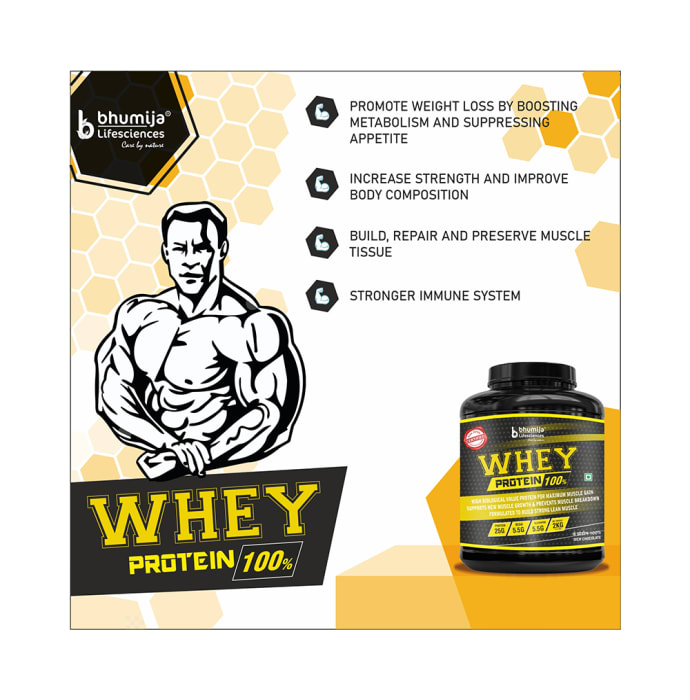 Bhumija Lifesciences Whey Protein 100% Rich Chocolate (2kg)