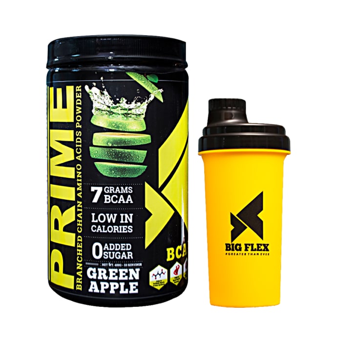 Big Flex Prime Branched Chain Amino Acids Powder Green Apple (400gm)