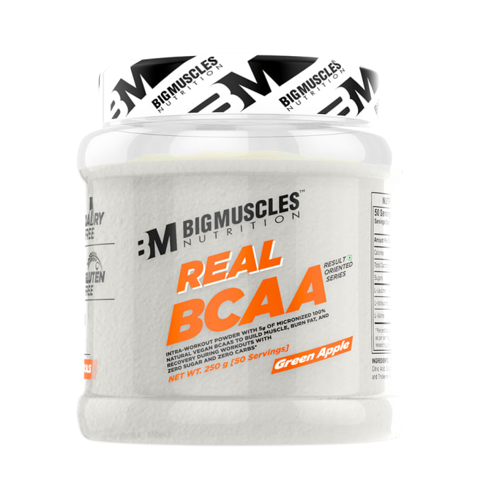 Big Muscles Real BCAA Green Apple (250gm)