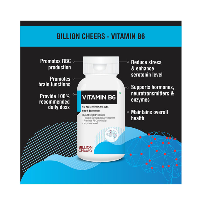 Billion Cheers Vitamin B6 Vegetarian Capsules