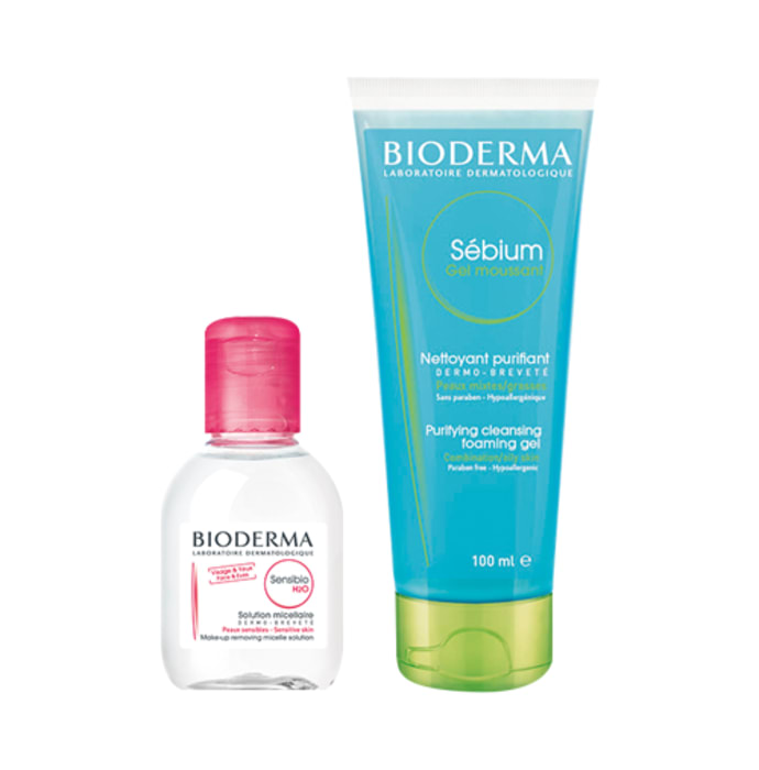 Bioderma skin cleansing routine combo pack