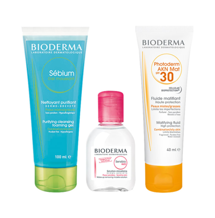 Bioderma sun protection combo for acne prone skin