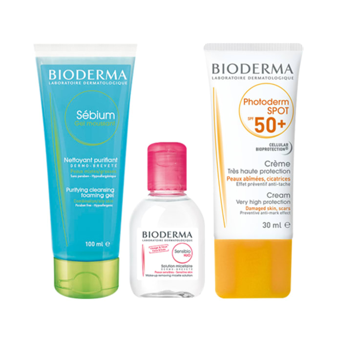 Bioderma sun protection combo for pigmented skin