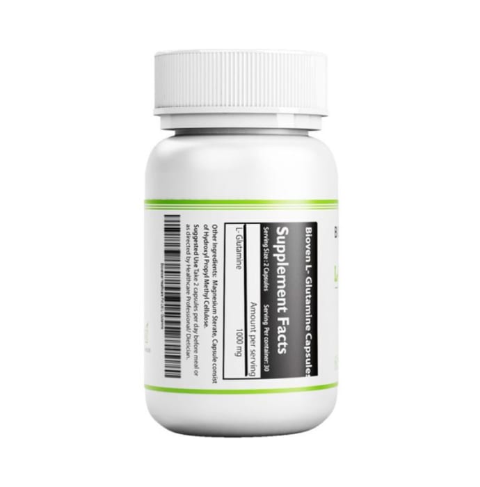 Bioven L-Glutamine 500mg Vegetarian Capsules