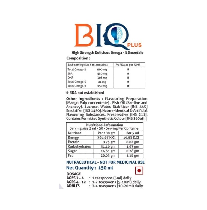 BIQ Plus Syrup (150ml)