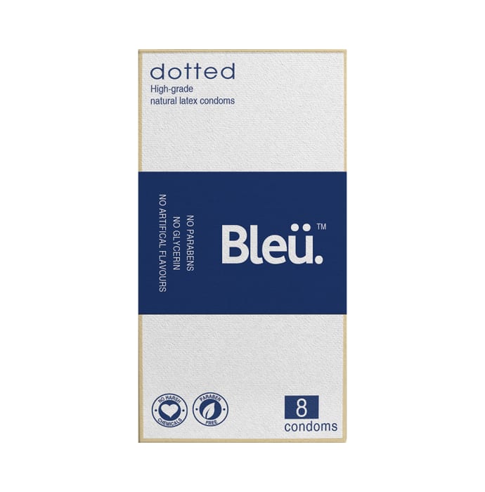 Bleu Dotted Condom