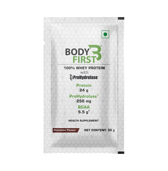 Body First Whey Protein with ProHydrolase (32gm Each) Chocolate