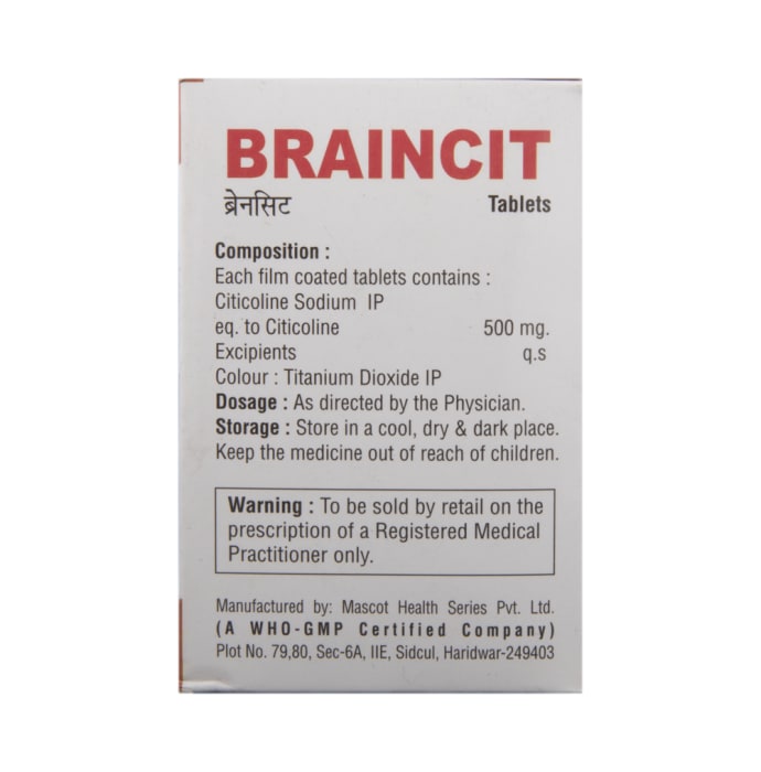 Braincit 500mg Tablet (10'S)