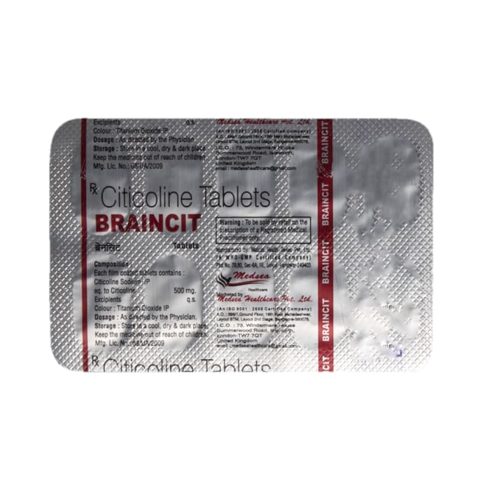 Braincit 500mg Tablet (10'S)