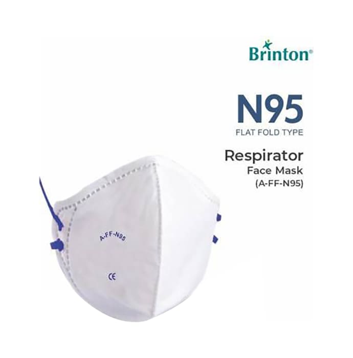 Brinton A-FF-N95 Airo Fresh Flat Fold Type Respirator Face Mask