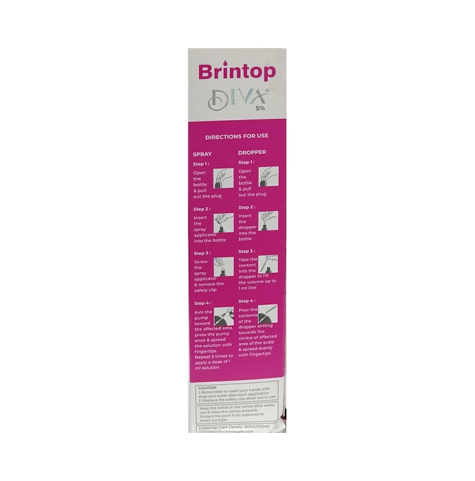 Brintop Diva 5% Topical Solution (120ml)