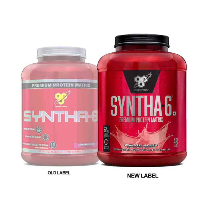 Bsn syntha-6 powder strawberry (5lb)