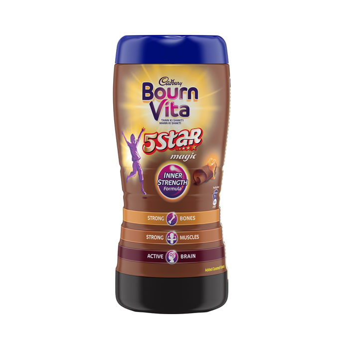 Cadbury Bournvita 5 Star Magic Chocolate Health Drink Chocolate (500gm)