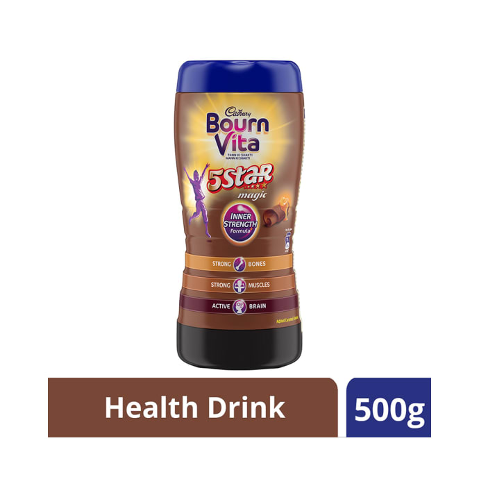 Cadbury Bournvita 5 Star Magic Chocolate Health Drink Chocolate (500gm)