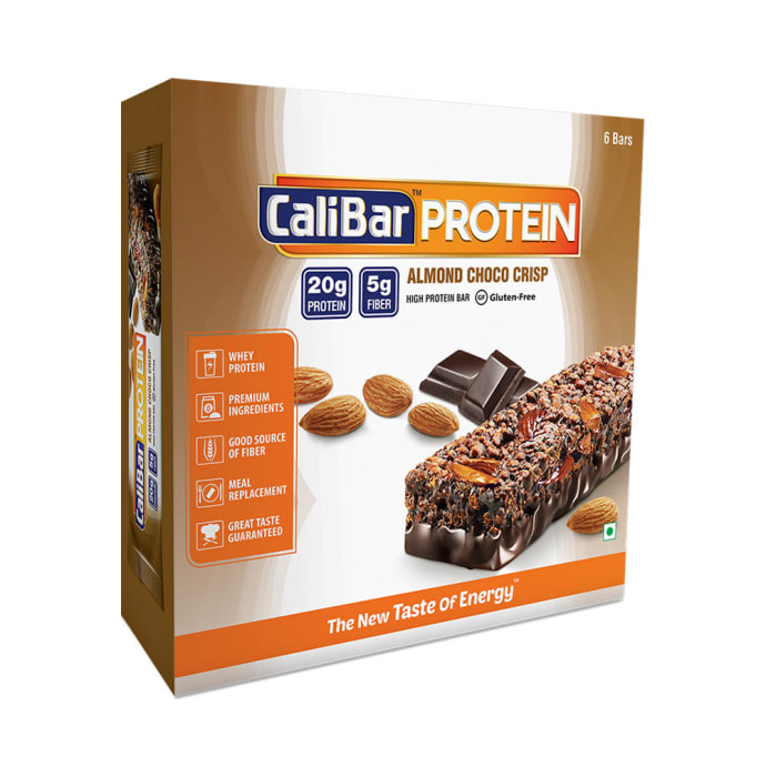 Calibar protein bar almond choco crisp