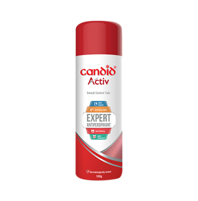 Candid activ antiperspirant sweat control talc