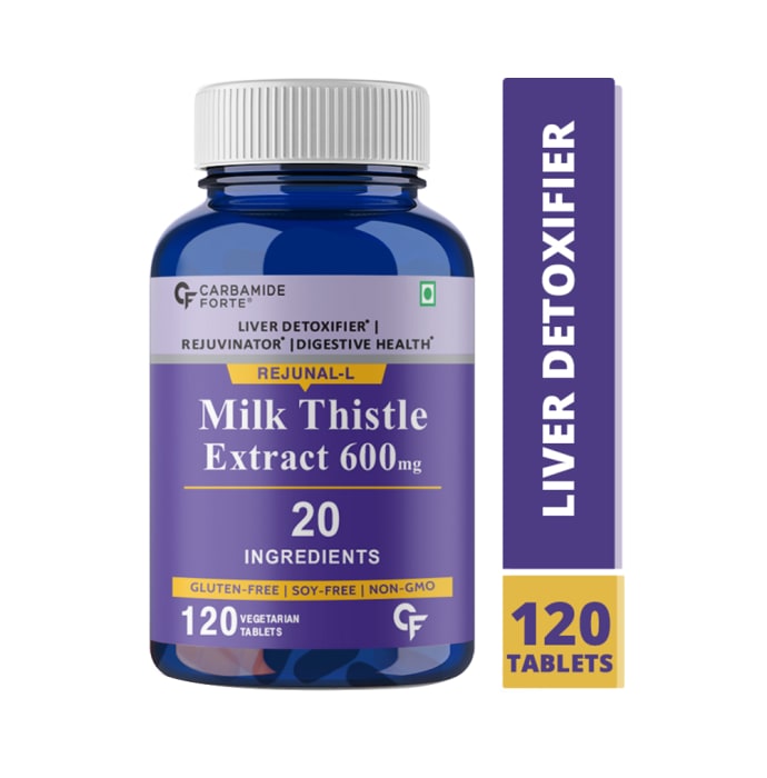 Carbamide Forte Milk Thistle Extract 600mg Vegetarian Tablet (120'S)